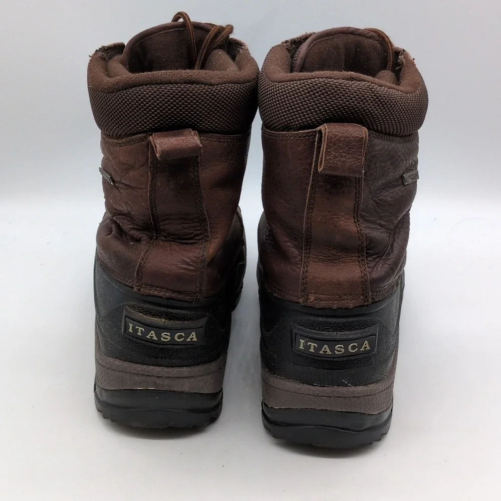 Itasca Shoes Mens Bristol Brown 9 Waterproof Boots Leather Winter Thinsulate